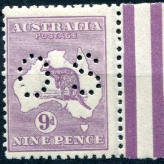 1915/28 9d pale violet Die IIB, 3rd wmk, perfined ...
