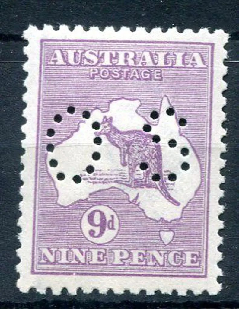 1915/28 9d pale violet, 3rd wmk, Die IIB perfined ... Image 1++