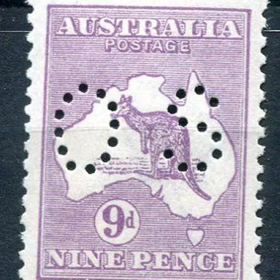 1915/28 9d pale violet, 3rd wmk, Die IIB perfined ...
