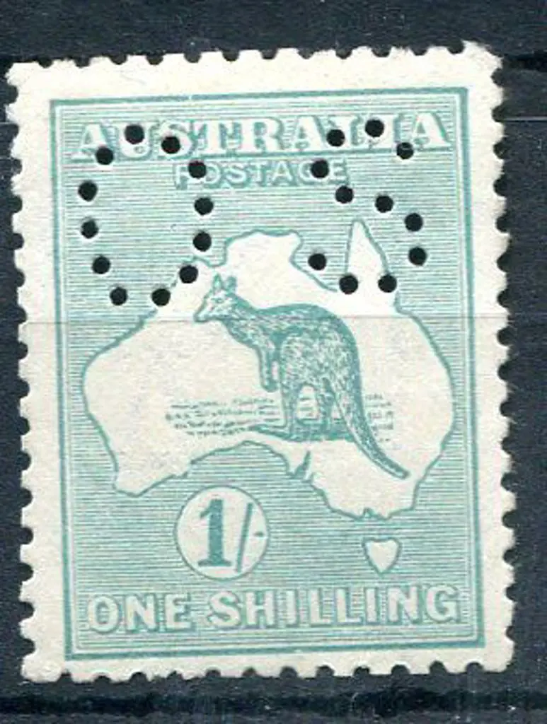 1915/28 1/- dull yellowish-green, 3rd wmk Die IIB ... Image 1++