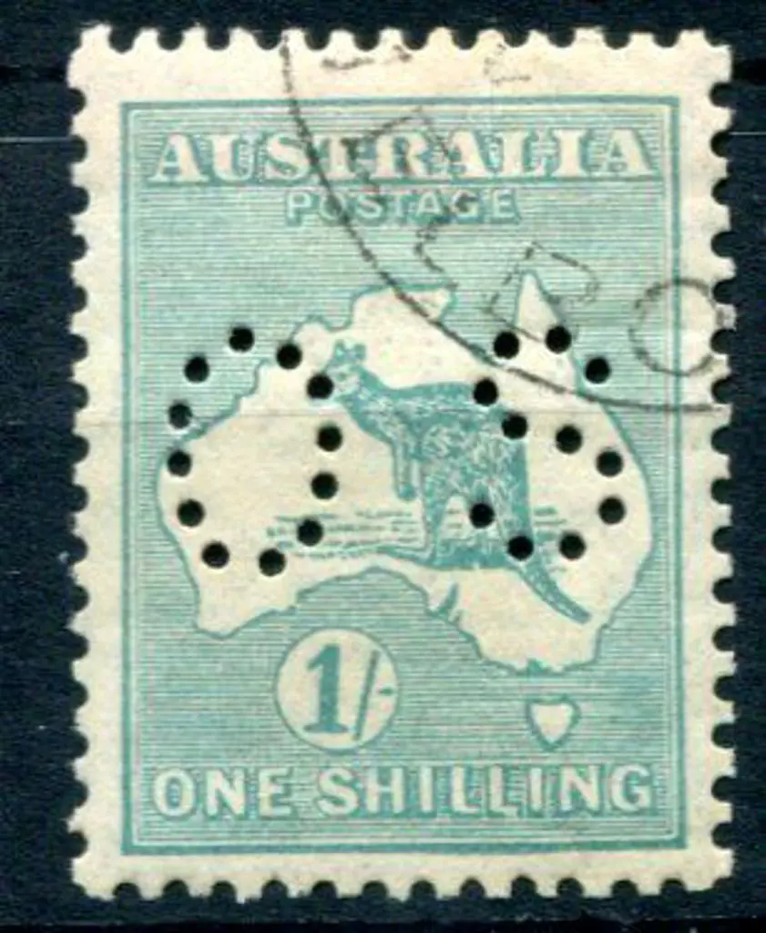 1929/30 1/- blue-green, SMW with "LI of SHILLING ... Image 1++