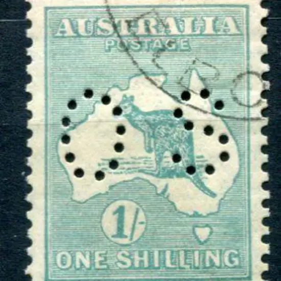 1929/30 1/- blue-green, SMW with "LI of SHILLING ...