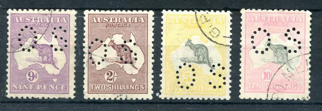 1915/28 9d pale violet Die IIB (ACSC 28Bw), 2/- ... Image 1++