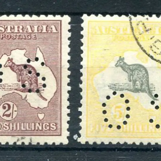 1915/28 9d pale violet Die IIB (ACSC 28Bw), 2/- ...