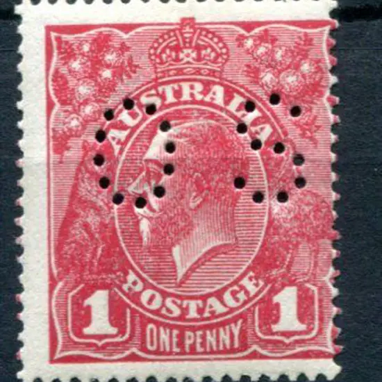 1914/20 1d carmine-rose Die II, single wmk ...