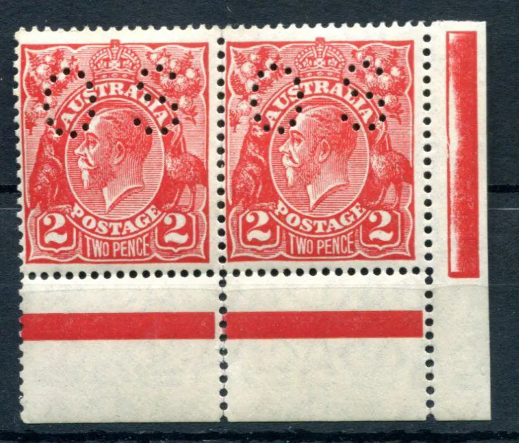1926/30 2d deep golden-scarlet, Die II, SMW ... Image 1++