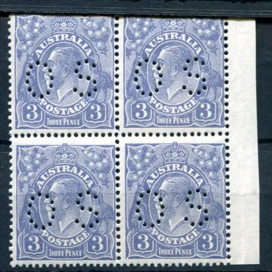 1926/30 3d dull blue, SMW perf. 13½x12½ marginal ...