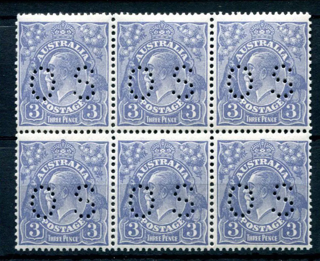 1926/30 3d pale dull blue, SMW perf. 13½x12½ block ... Image 1++