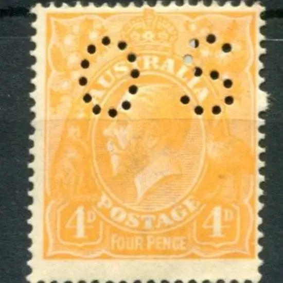 1914/20 4d yellow-orange aniline, single wmk KGV ...