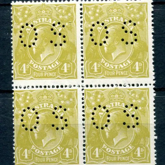 1918/23 4d olive-yellow, single wmk, perf. 14 ...