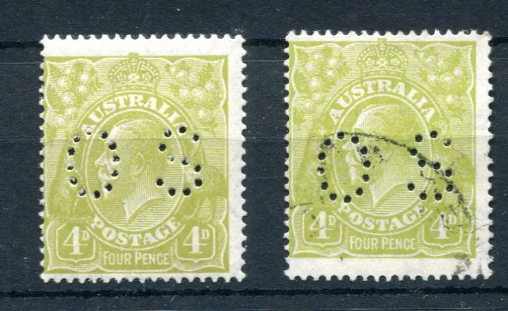 1926/30 4d greenish-olive, SMW perf. 14 perfined ... Image 1++