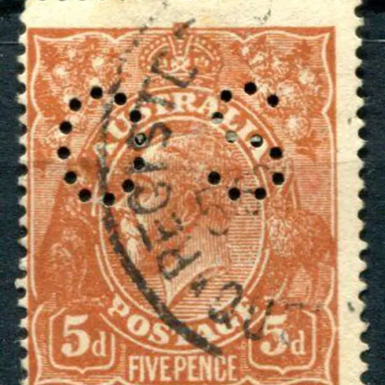 1914/20 5d bright chestnut, single wmk, single ...