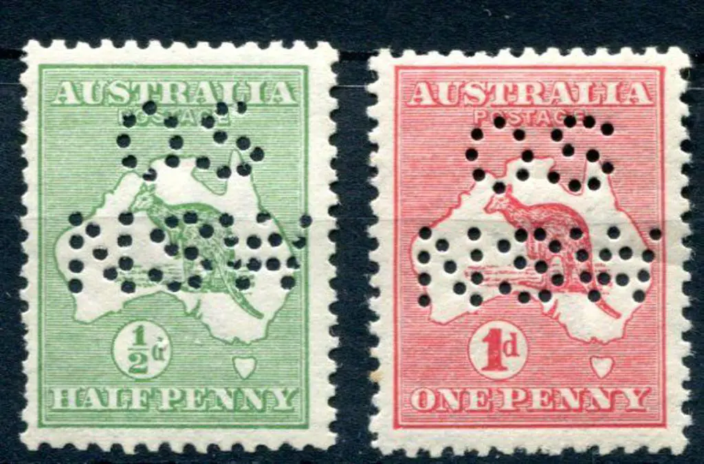 1913 ½d green & 1d pale red Die IIA, 1st wmk, ... Image 1++
