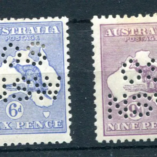 1915/28 6d blue & 9d pale violet, Die IIB, 3rd wmk ...