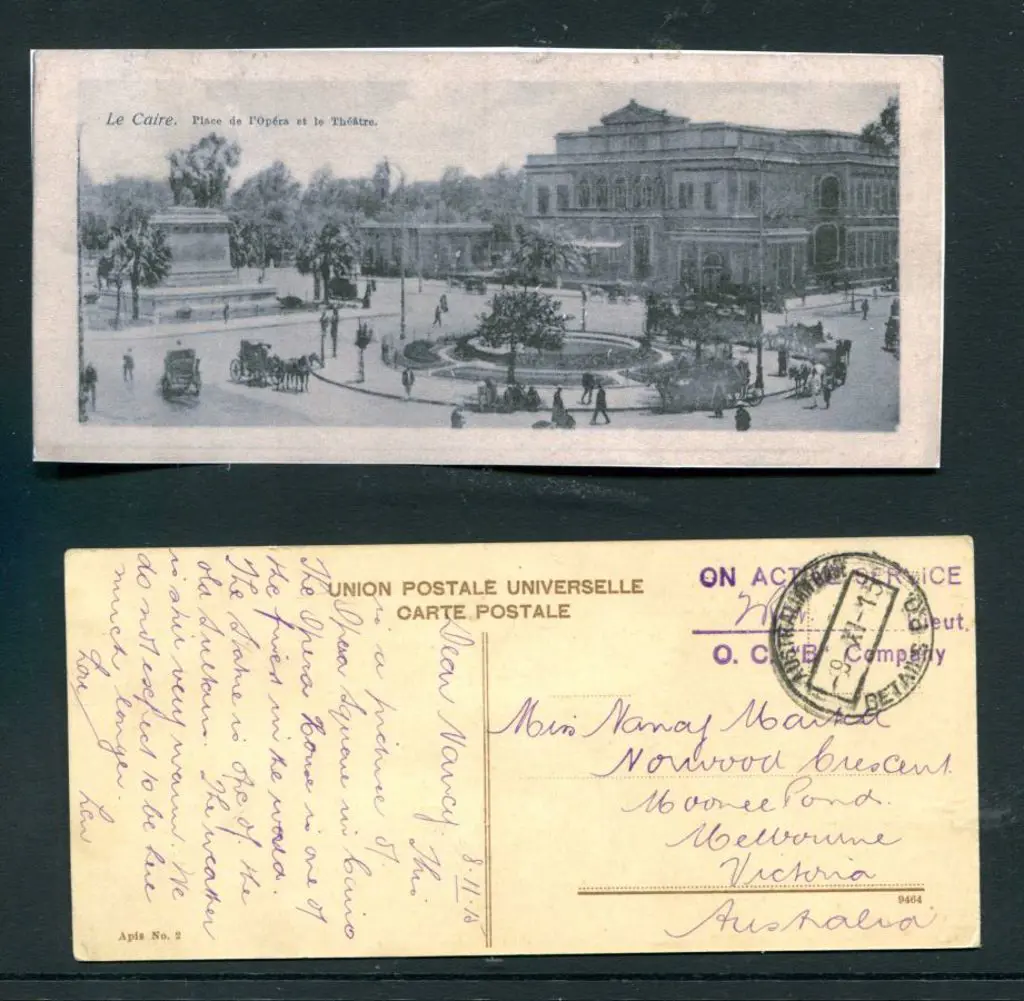 1915 "Place d'Opera et le Theatre" titled incoming ... Image 1++