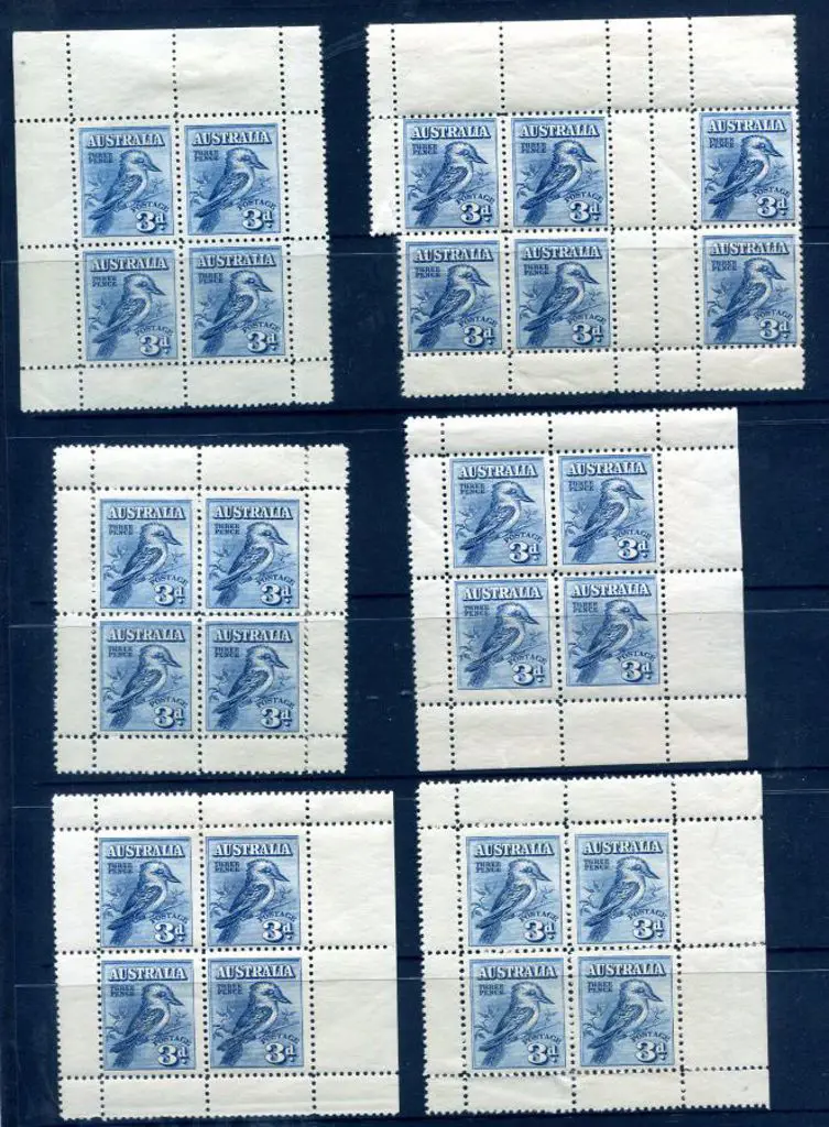 1928 Kookaburra Exhibition Miniature Sheets x 6 ... Image 1++