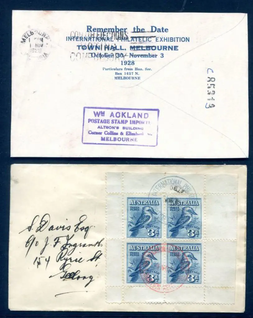 1928 (1st Nov) 3d kookaburra Miniature Sheet on ... Image 1++