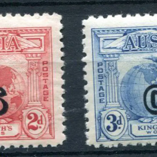 1931 2d & 3d Kingsford Smith ovptd "OS". They ...