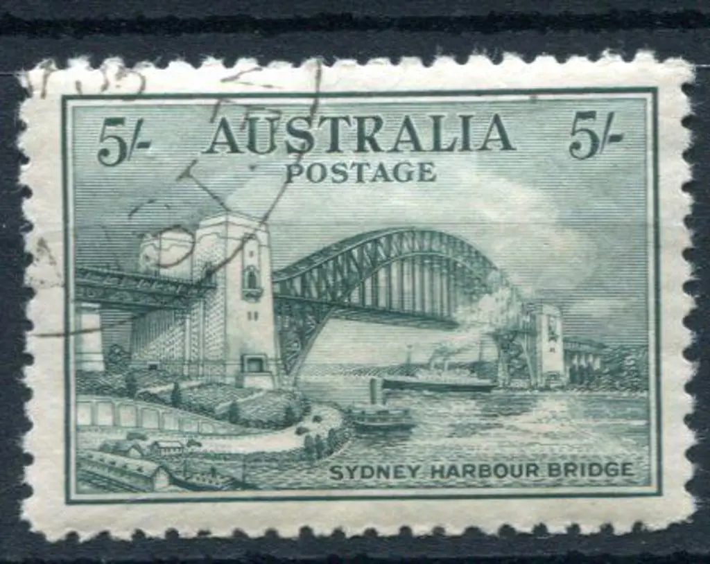 1932 5/- Sydney Harbour Bridge. CTO with fine MUH ... Image 1++