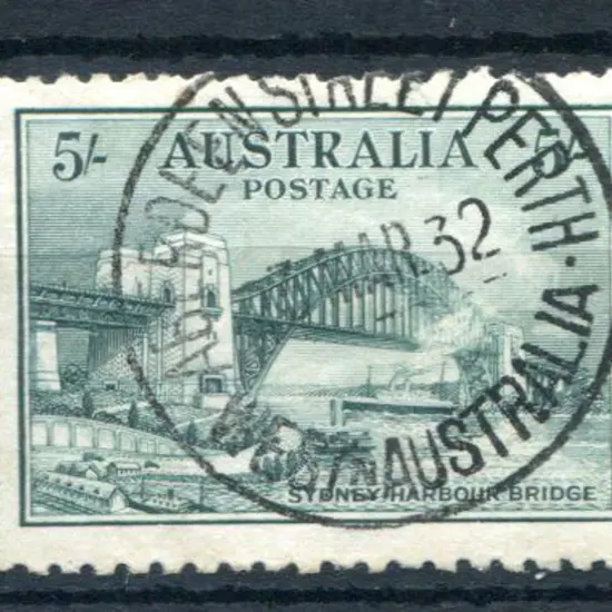 1932 5/- Sydney Harbour Bridge. CTO with a superb ...