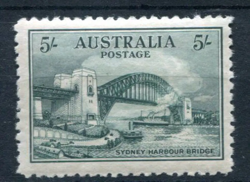 1932 5/- Sydney Harbour Bridge. Fresh MUH. SG 143, ... Image 1++