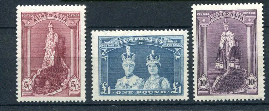 1937/48 5/- to £1 Robes on thin paper. £1 with ... Image 1++