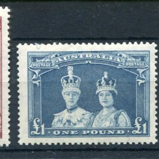 1937/48 5/- to £1 Robes on thin paper. £1 with ...