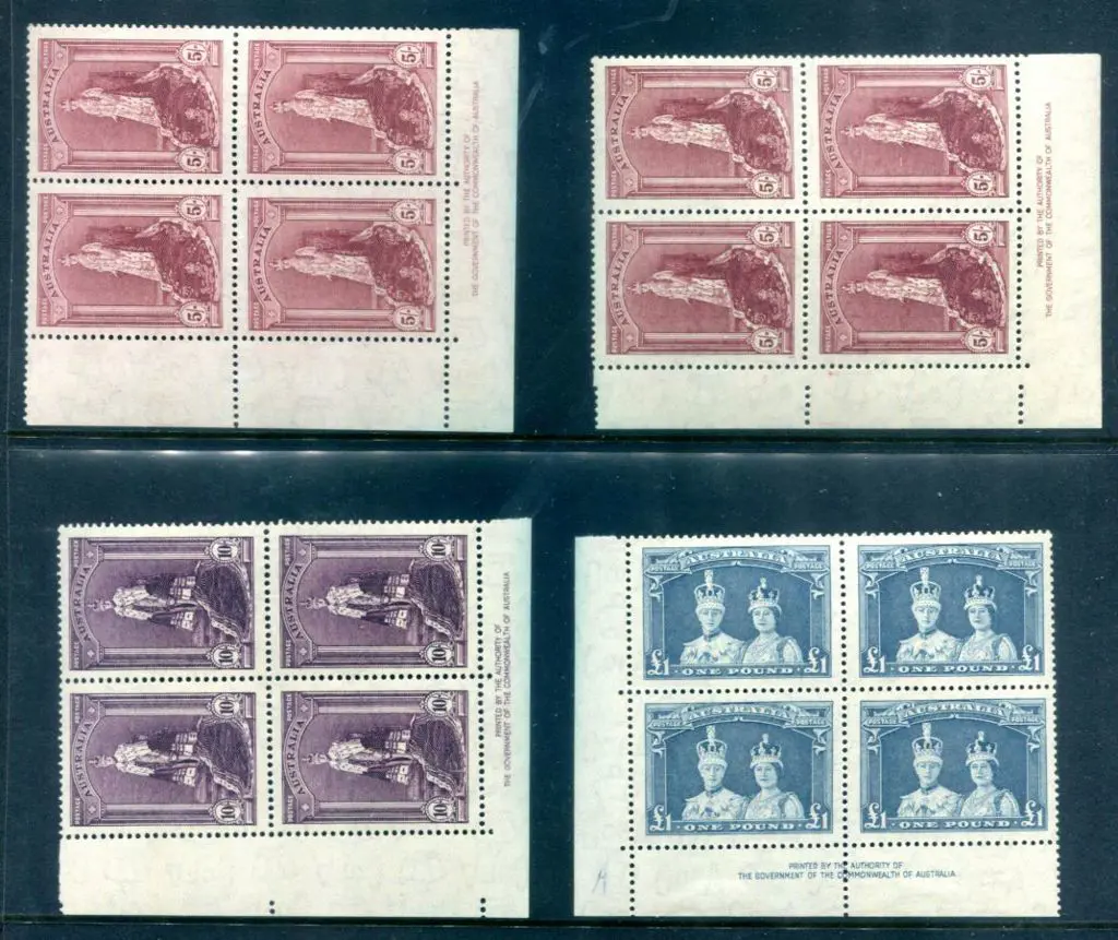 1937/48 5/- to £1 Robes on thin paper in corner ... Image 1++