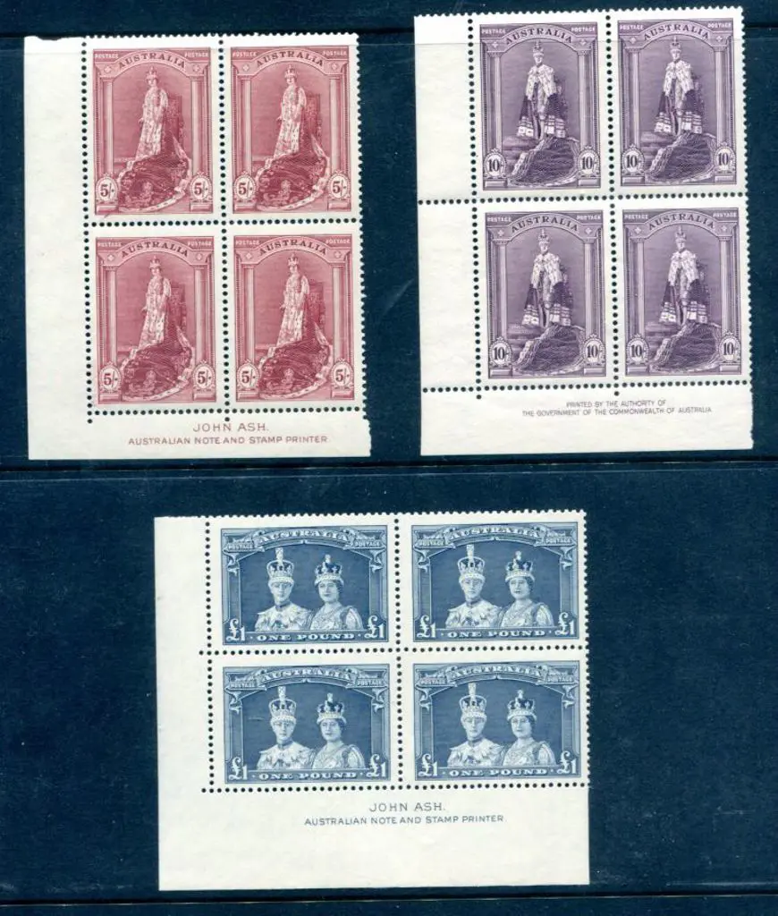 1937/48 5/- & £1 Robes on thick paper in corner ... Image 1++