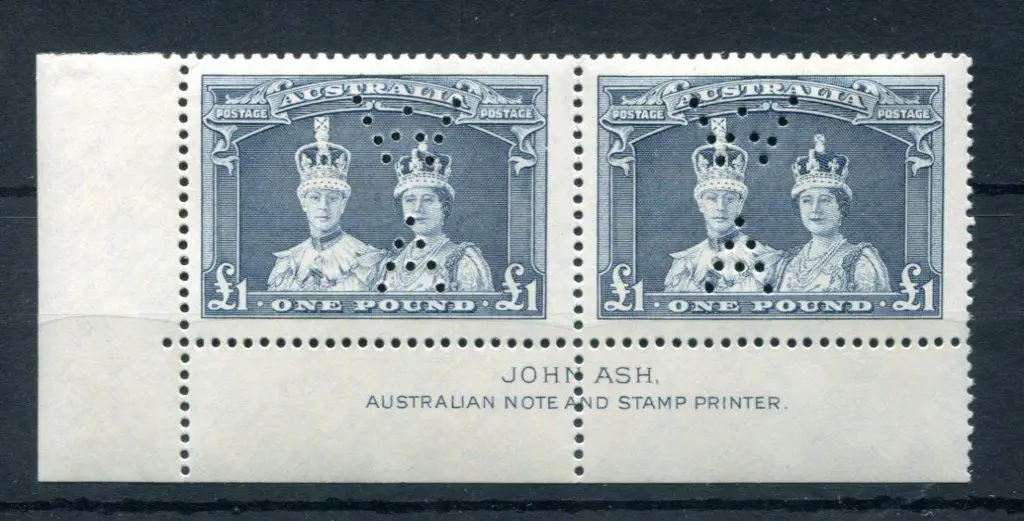 1937/48 £1 Robes on thick paper in John Ash ... Image 1++