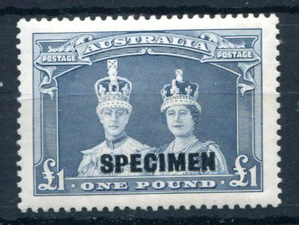 1937/49 £1 Robes on thick paper ovptd "SPECIMEN". ... Image 1++