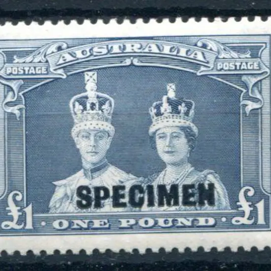 1937/49 £1 Robes on thick paper ovptd "SPECIMEN". ...