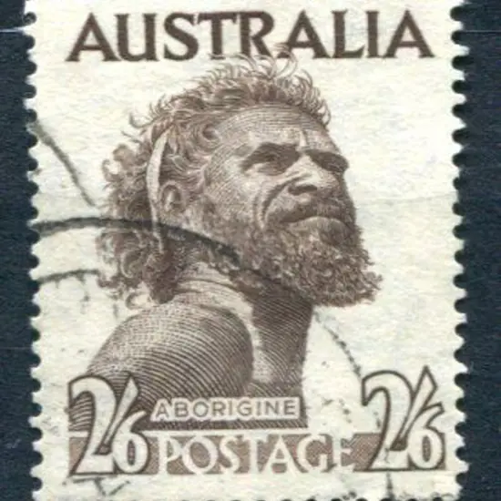 1952/65 2/6d aboriginal with wmk sideways inverted ...