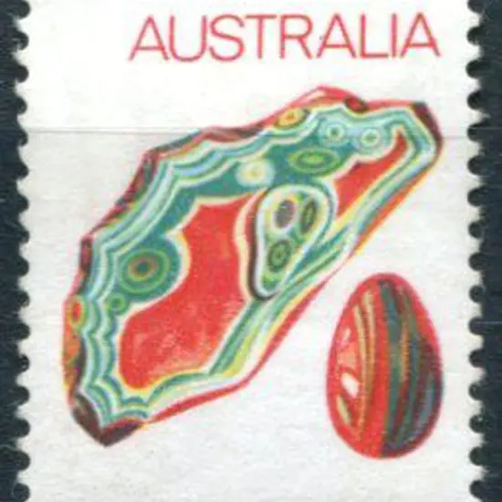 1973 7c Agate with black omitted resulting in "7c" ...