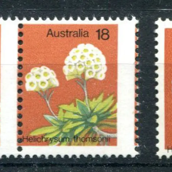 1975 18c Wildflower with perforations misplaced in ...