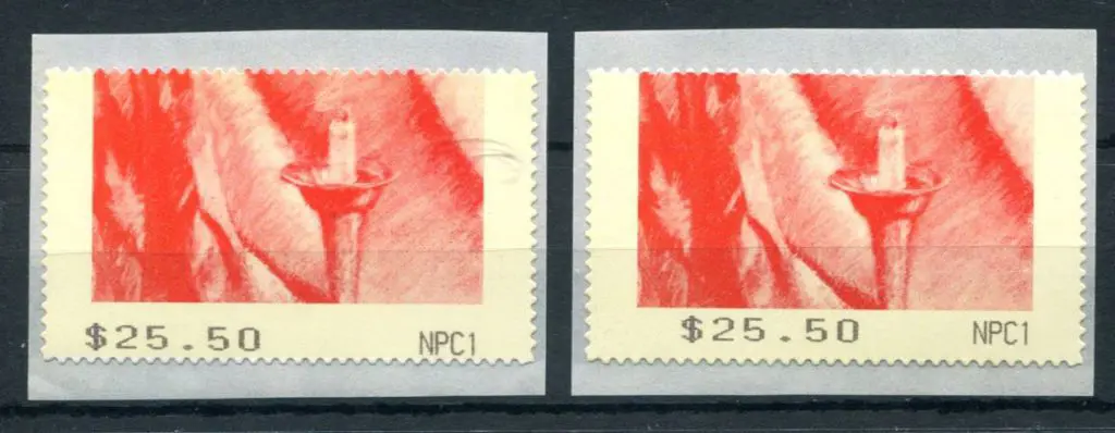 1993 $25.50 CPS dummy trial labels x 2 with ... Image 1++