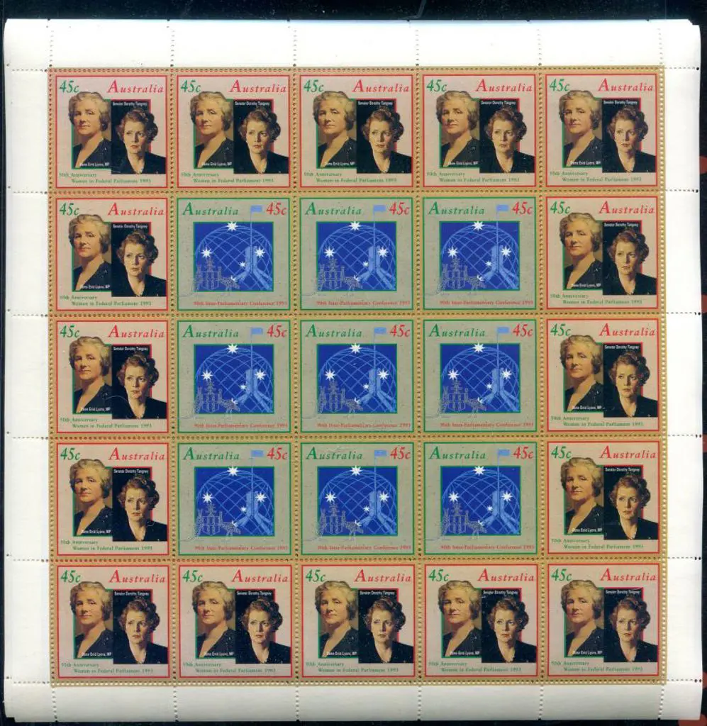 1993 ICY Reversed Panes of 25 x 8. All fine MUH. ... Image 1++