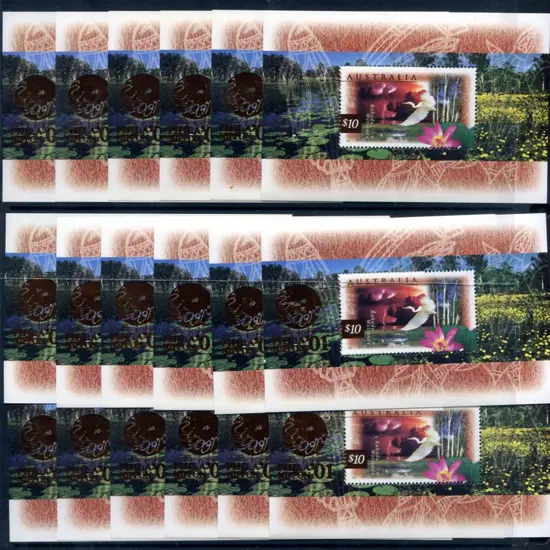 1997 $10 Kakadu M/S's ovptd “PHILANIPPON ‘01” in ...