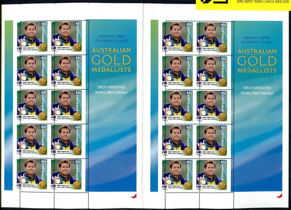 2000 45c Olympic Gold Medallist, "Simon ... Image 1++