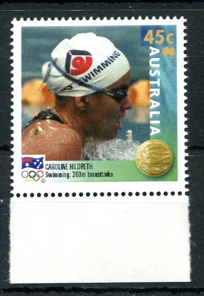 2000 Olympic Gold Medallists 45c essay as above ... Image 1++