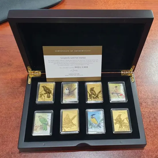 2009 Songbirds set of 4 with matching gold foil ...