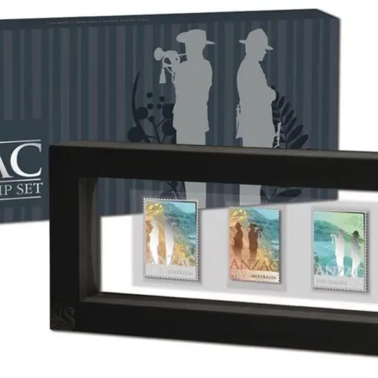 2015 Anzac Coin & Stamp Set. Attractively boxed ...