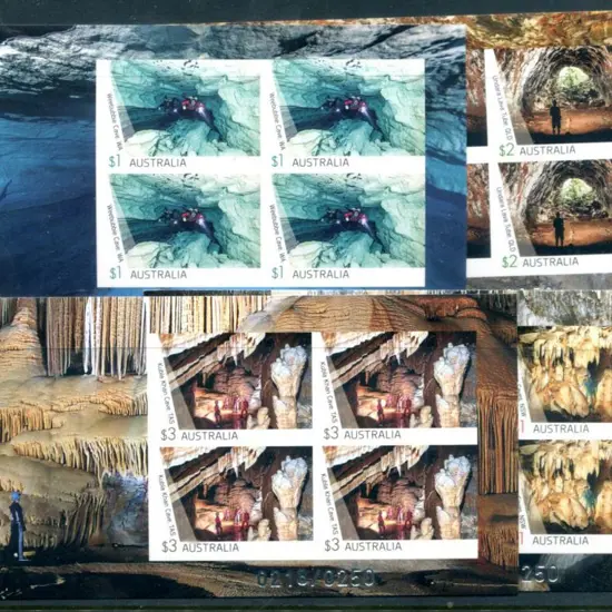 2017 Caves set of 4 imperforate M/S's ex ...