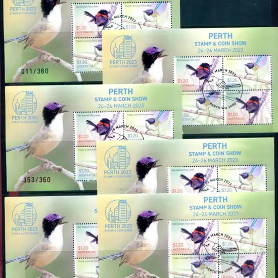 2023 (24th-26th Mar) Perth Stamp & Coin Wren M/S ...