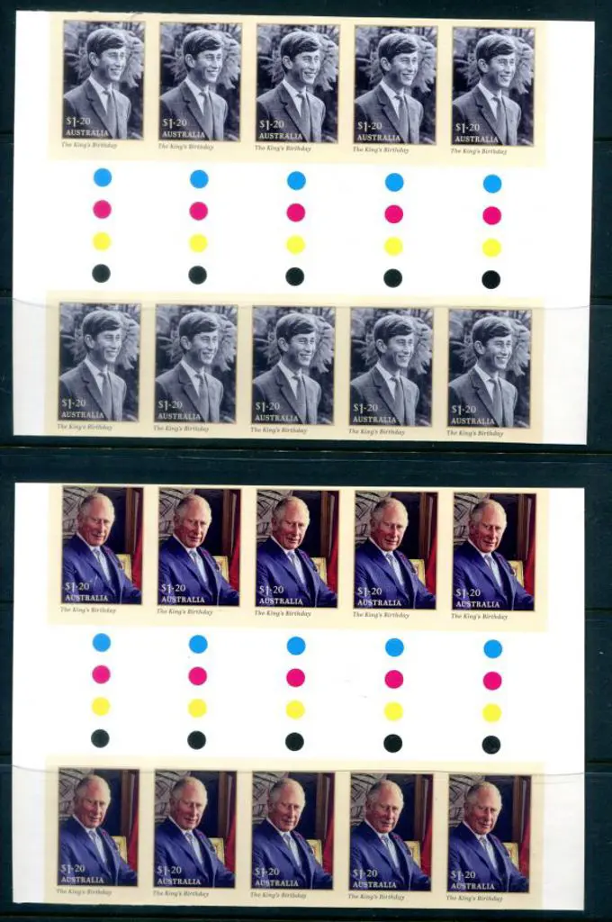 2023 $1.20 Kings Charles B'day pair in traffic ... Image 1++