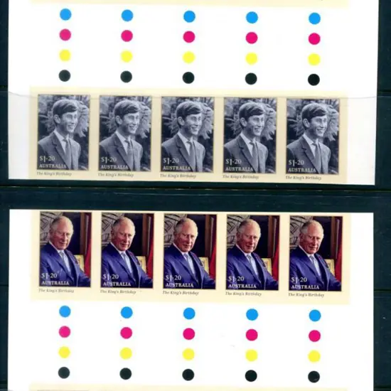 2023 $1.20 Kings Charles B'day pair in traffic ...