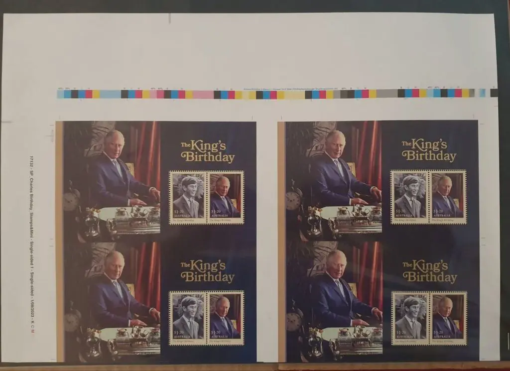 2023 $2.40 King Charles B'day M/S's x 4 in an ... Image 1++