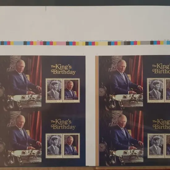 2023 $2.40 King Charles B'day M/S's x 4 in an ...