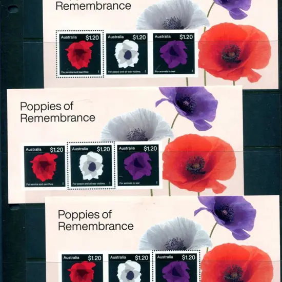 2023 "Poppies of Remembrance" set of 3 ...