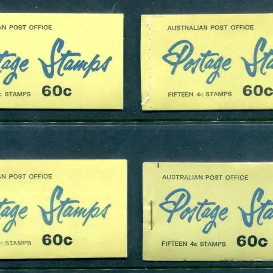 1966/67 60¢ QEII red booklets with 4 diff ...